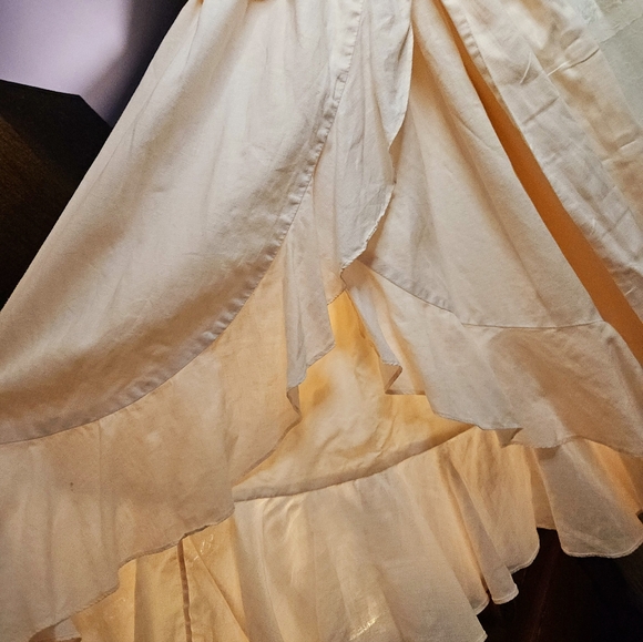 Ralph Lauren Blush Pink Linen Ruffle Wrap Around Dress Sz. 8 NW/OUT T - Picture 3 of 9